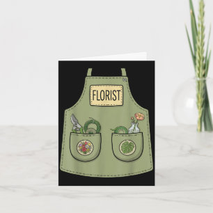 Florist lustiger floral-designer Gärtner Schürze Karte