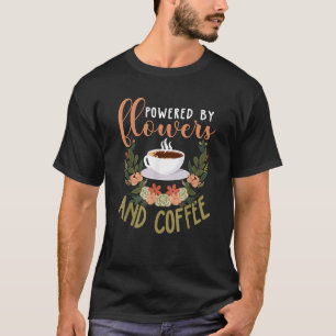 Florist Lustiger Kaffeeliebhaber Florales Designer T-Shirt