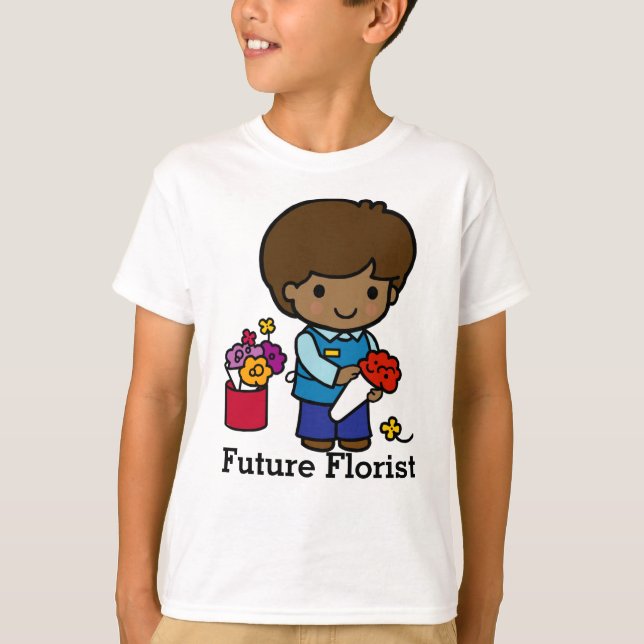 Florist mit Blume T-Shirt (Vorderseite)