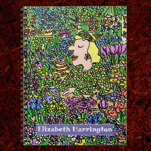 Florist oder Blumenverkäufer Notizblock