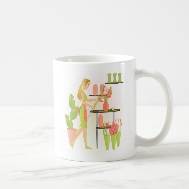 Florist-Peach Kaffeetasse (Rechts)