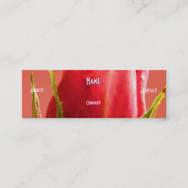 Florist - Rosa blaue Rose Mini Visitenkarte