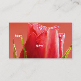 Florist - Rosa blaue Rose Visitenkarte