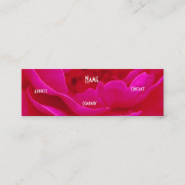 Florist - rosa grüne Rose Mini Visitenkarte