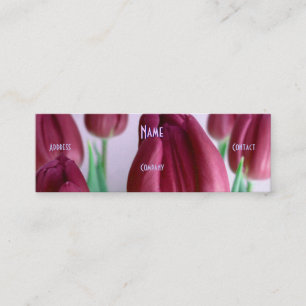 Florist - Rosey Beige Tulips Mini Visitenkarte
