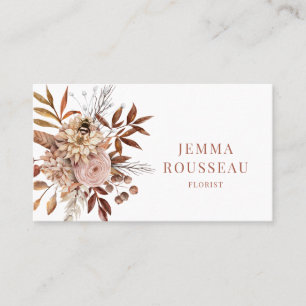 Florist Rustic Floral Business Card Visitenkarte