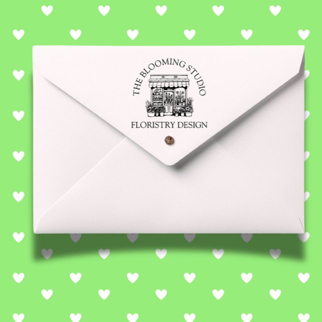 Florist Storefront Thema Gummistempel (Create a warm, inviting online shop with the Florist Storefront theme Rubber Stamp. )