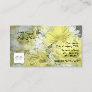 Florist Yellow Daisies Business Card Visitenkarte