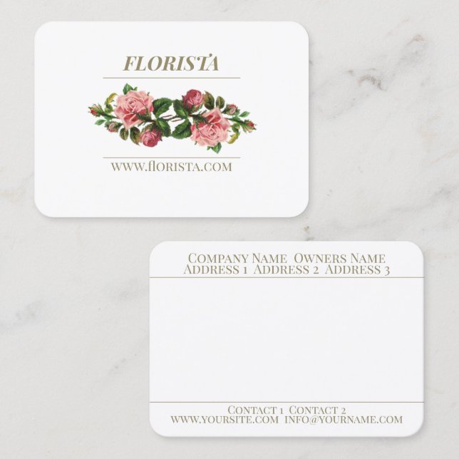 Florista - Visitenkarte (Vorne/Hinten)