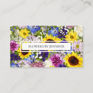 Floristen, Blume-Arrangeure, Bauern-Fotosammlung Visitenkarte