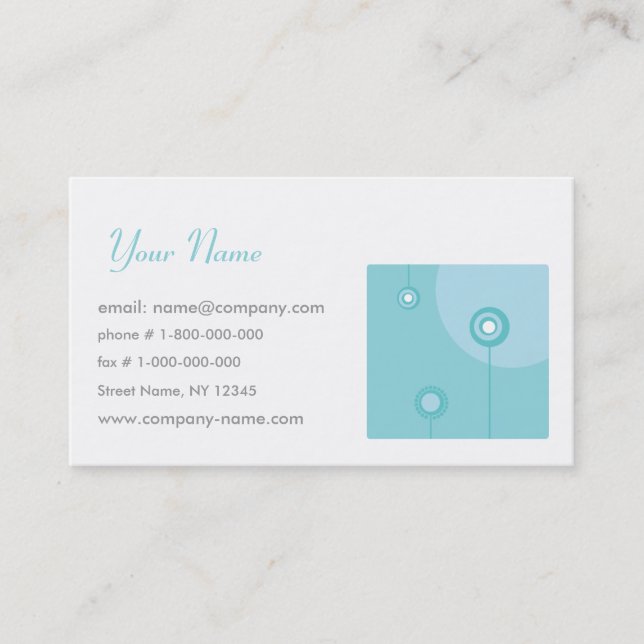 Floristics Visitenkarte (Vorderseite)