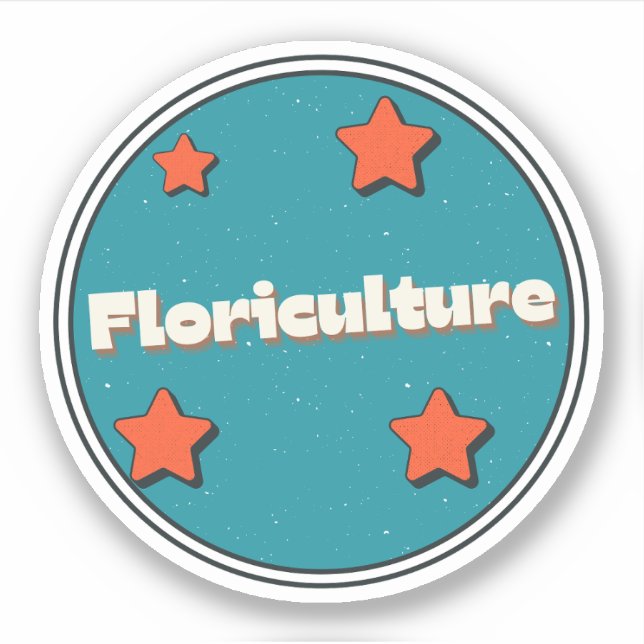 Floristik Aufkleber (Vorderseite)
