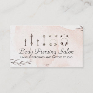 Floristischer Piercing-Spezialist Visitenkarte