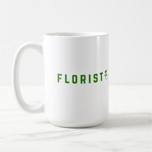 Floristisches Textdesign Kaffeetasse