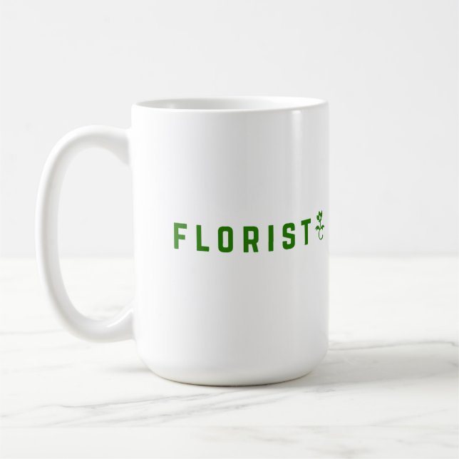 Floristisches Textdesign Kaffeetasse (Links)