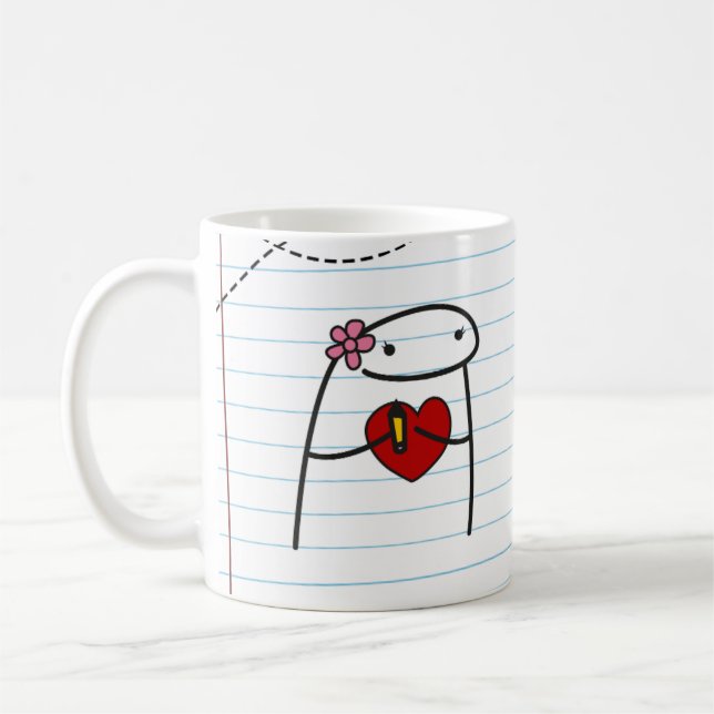 Flork Taza Maestra - Con el Corazon! Kaffeetasse (Links)