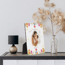 Flororal First Mother day Foto Plaque