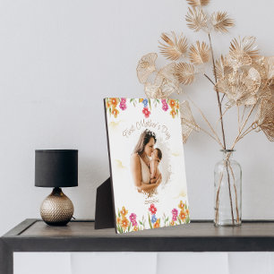 Flororal First Mother day Foto Plaque Fotoplatte
