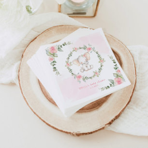 Florrosa Elefantenbaby Dusche Napkins Serviette
