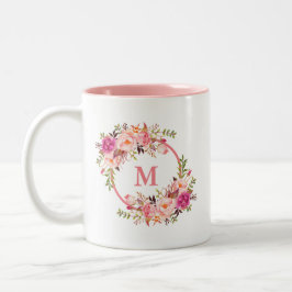 Florrosa Monogramm Zweifarbige Tasse