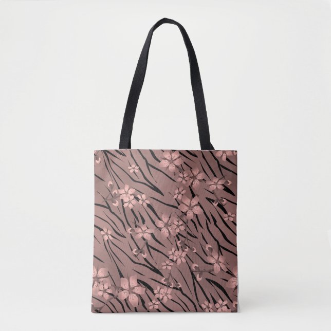 Flortiger Tigerprint Tasche (Vorderseite)