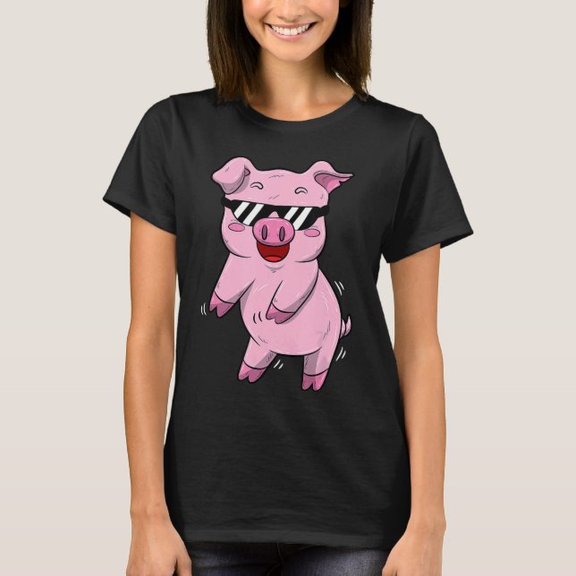 Floss Pig Dance Boys Flossen Schwanz Lover Geschen T-Shirt (Vorderseite)