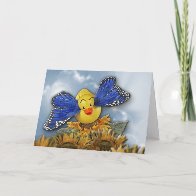 Floss wie ein Schmetterling! Karte (Vorderseite)