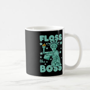 Floss wie eine Boss-Statue der Freiheit 4. Juli vo Kaffeetasse