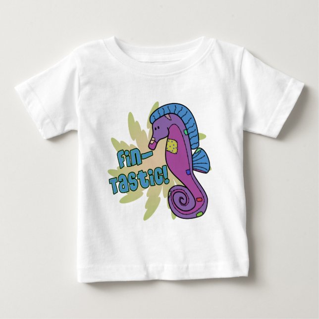 Flosse-Tastic Seepferd-Baby-T - Shirt (Vorderseite)