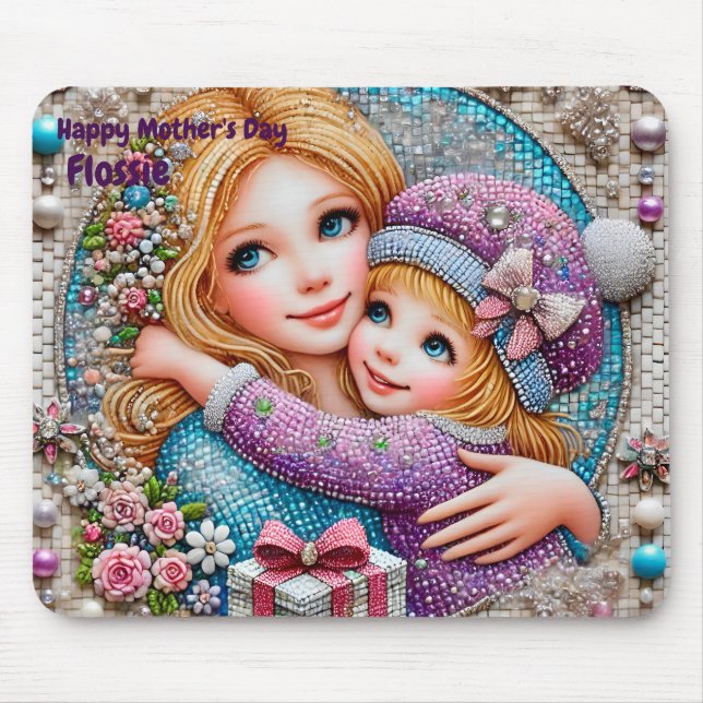 FLOSSIE ~ MUTTERTAG ~ MOUSEPAD (Vorne)