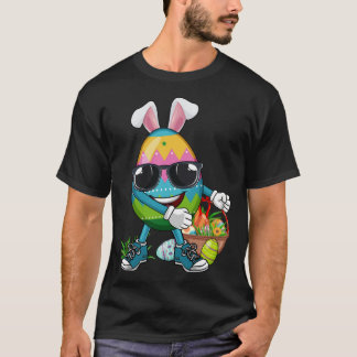 Flossing Coloring Egg Happy Easter Day Kids Boys G T-Shirt