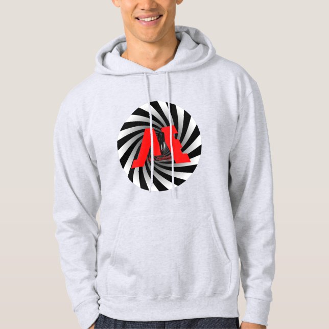 FloState Design "ME" Mann Erudientfernt Center Spi Hoodie (Vorderseite)
