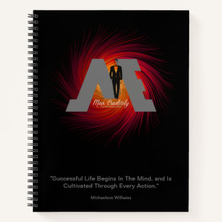FloState Design "ME" Mann Erudientfernt Feuer Spir Notizbuch