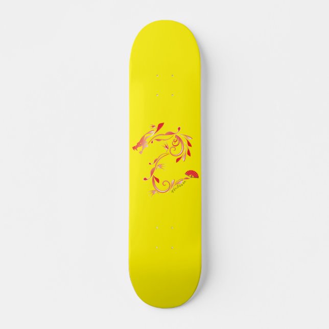 FloState Dragon Skateboard Deck (Vorne)