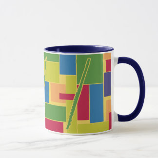 Flöte Colorblocks Tasse