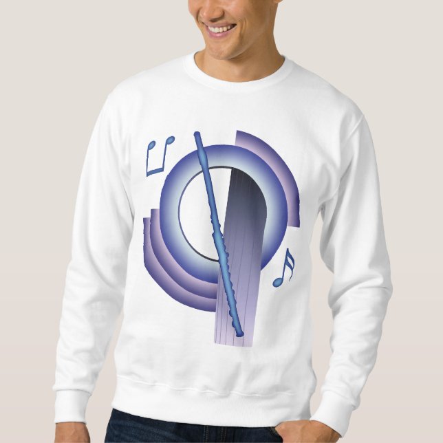 Flöte Deco2 Sweatshirt (Vorderseite)