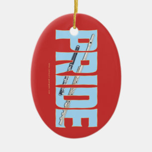 Flöte - kleiner STOLZ Keramik Ornament