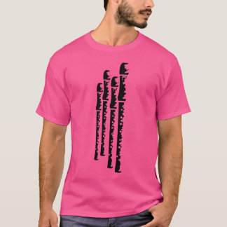 Flöte Sketch Flute Player Woodwind Instrument T-Shirt
