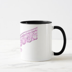 Flöte und Herz-Tasse Tasse
