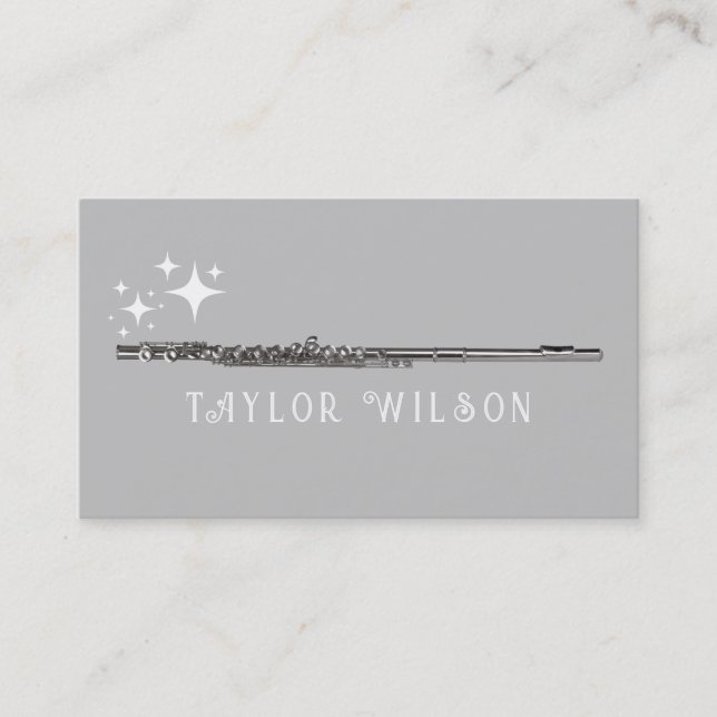 Flöte-Visitenkarte Visitenkarte (Vorderseite)