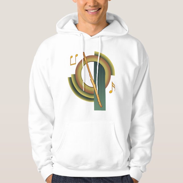 Flöten-Deko Hoodie (Vorderseite)