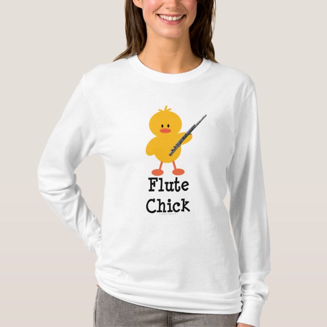 Flöten-KükenHoodie T-Shirt (Vorderseite)