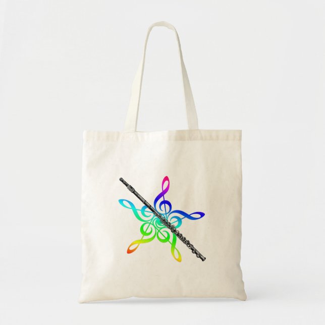 Flöten-Musik-Taschen-Tasche Tragetasche (Vorne)