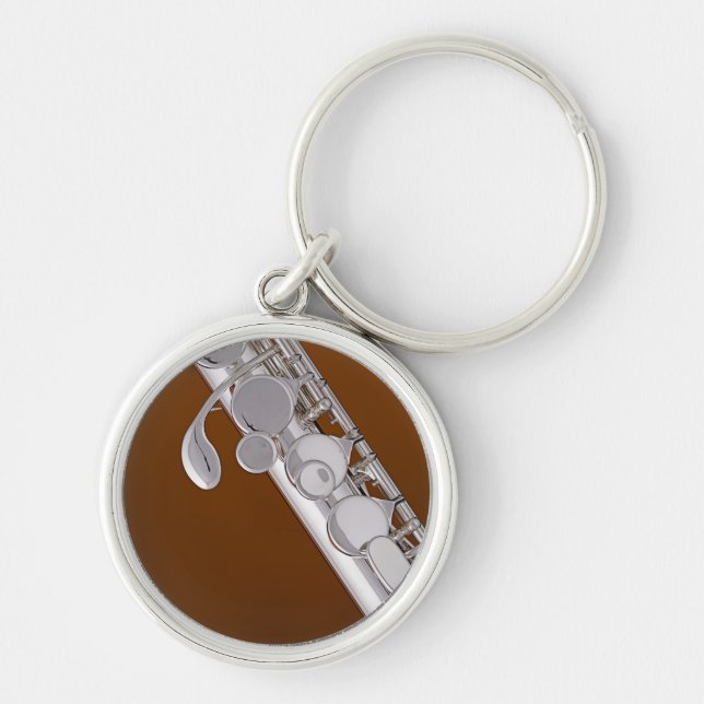 Flöten-oder Flutist-Schlüsselanhänger Schlüsselanhänger (Vorne)