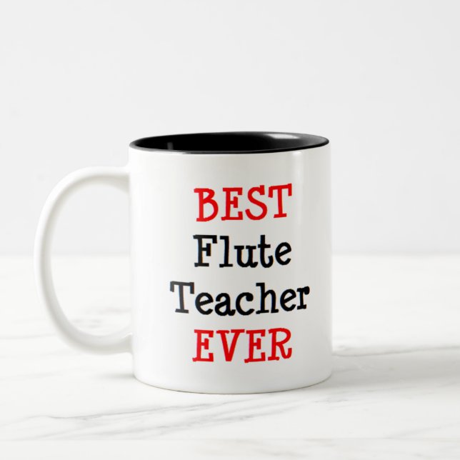 Flötenlehrer, am besten zweifarbige tasse (Links)