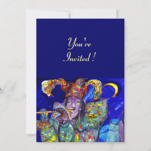 FLÖTIST IN BLAU EINLADUNG