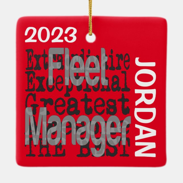 Flottenmanager Extraordinaire CUSTOM Keramikornament (Rückseite)