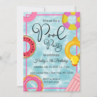 Flottes de la fête d'anniversaire Invitation