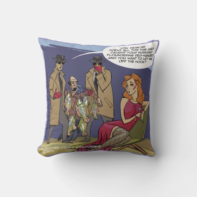 Floudering Husband Irritation Ehefrau Funny Kissen (Vorderseite)