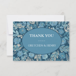 Flourish Watercolor Peinture Carte de remerciement